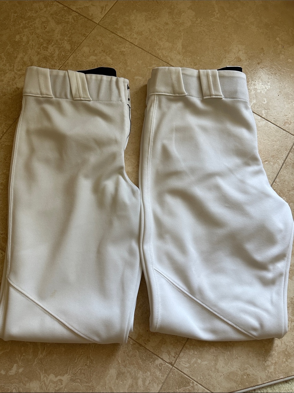 White Athletic Baseball Pants - Clean Classic Style